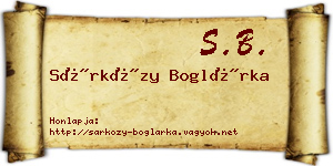 Sárközy Boglárka névjegykártya